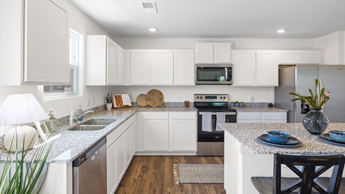 Kitchen with double sink