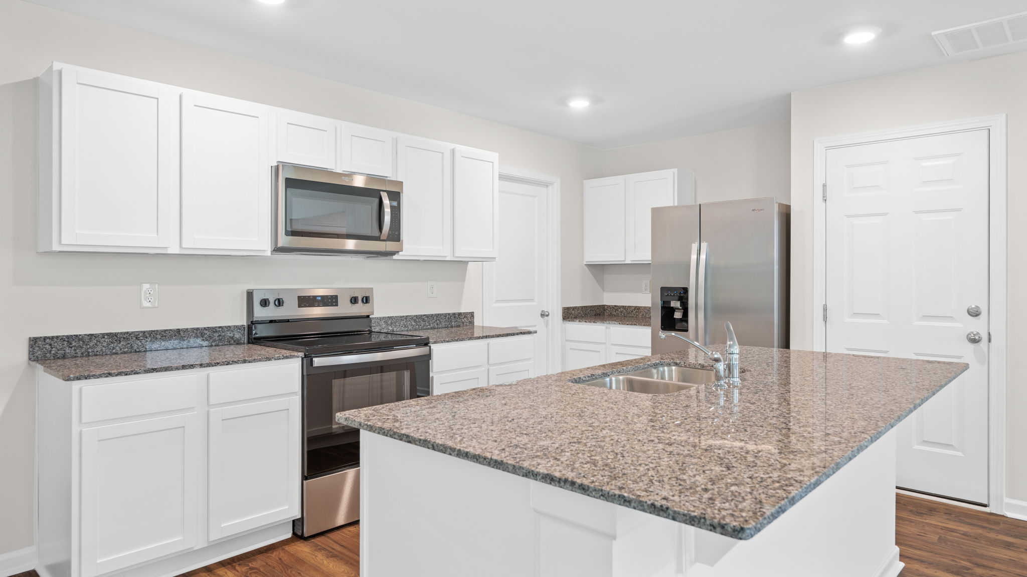 kitchen with island and appliances