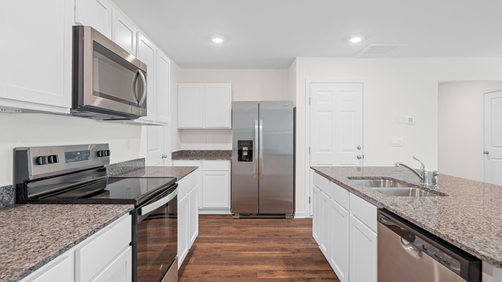 kitchen with large island