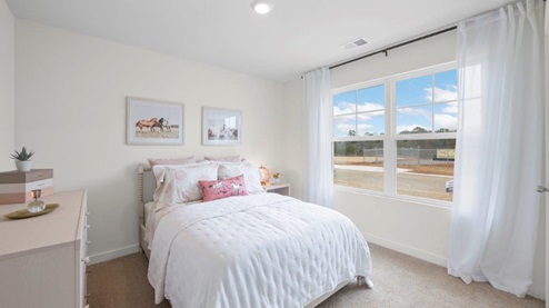Guest room with double window