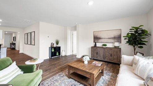 Living room LVP flooring