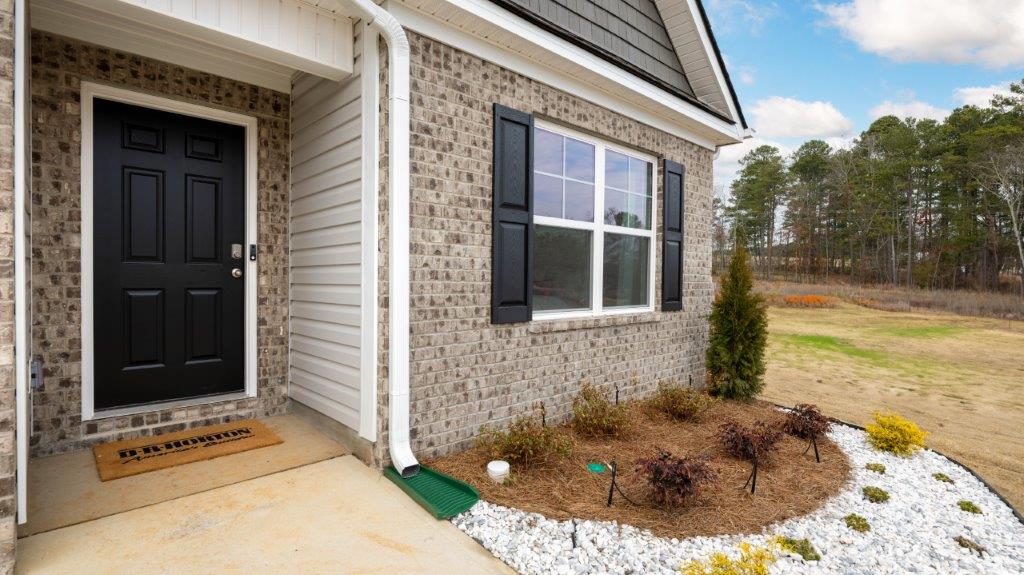 exterior of home with brick exterior