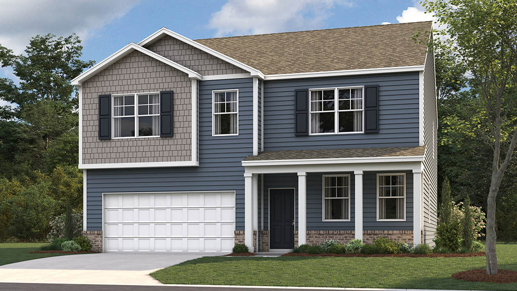 rendering of two story home