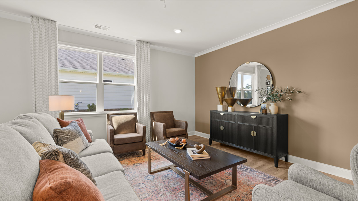 living room with furniture