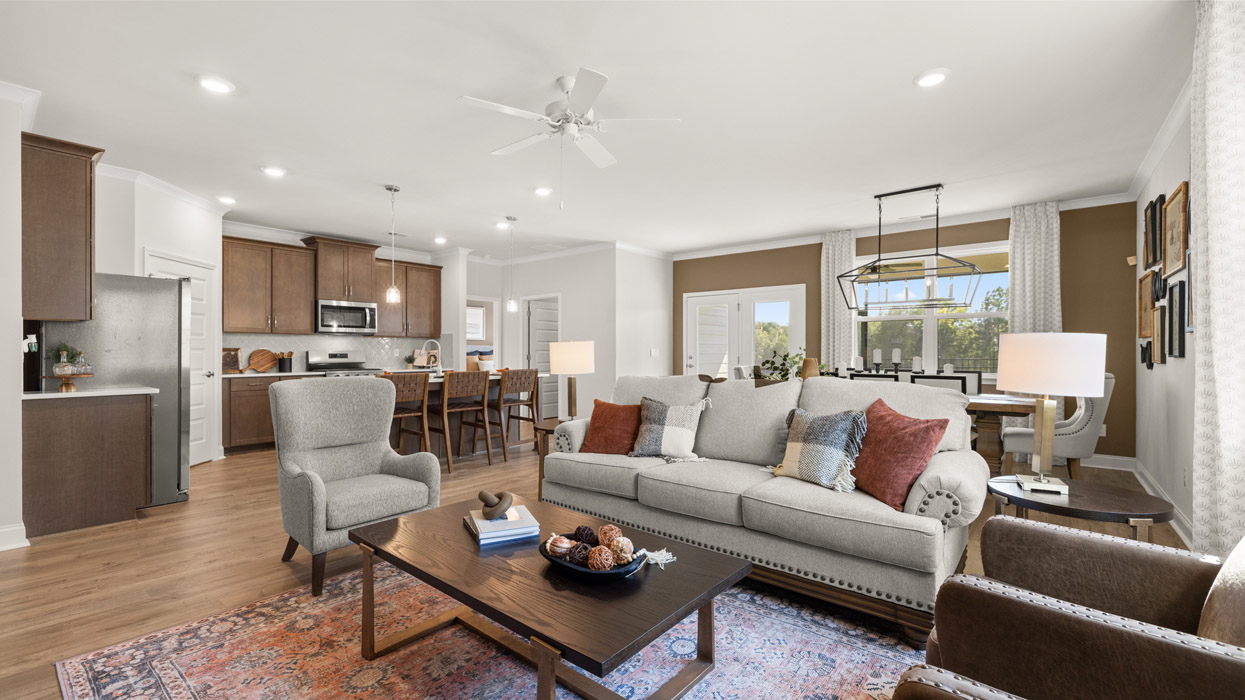 open concept living room
