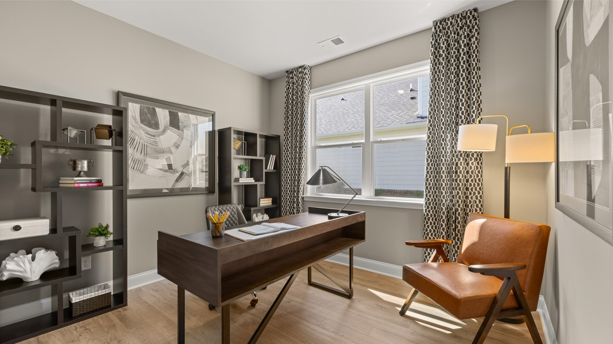 office with double window