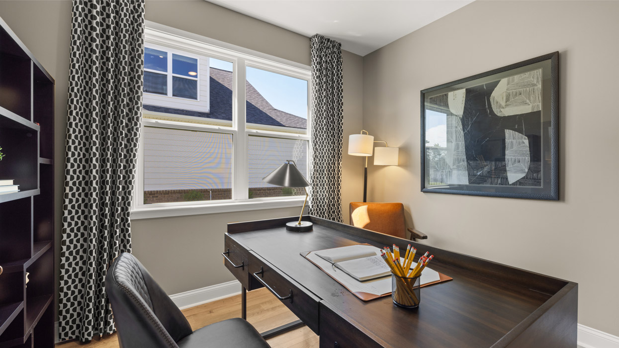 office with double window