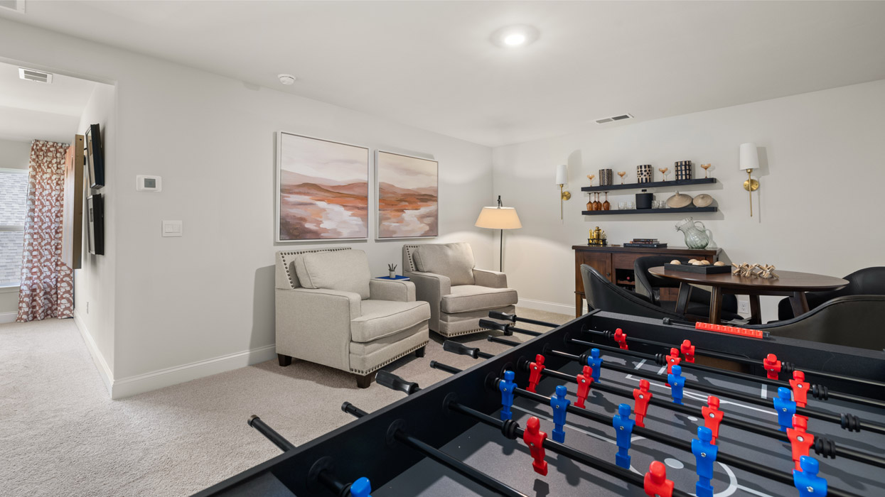 game room with furniture