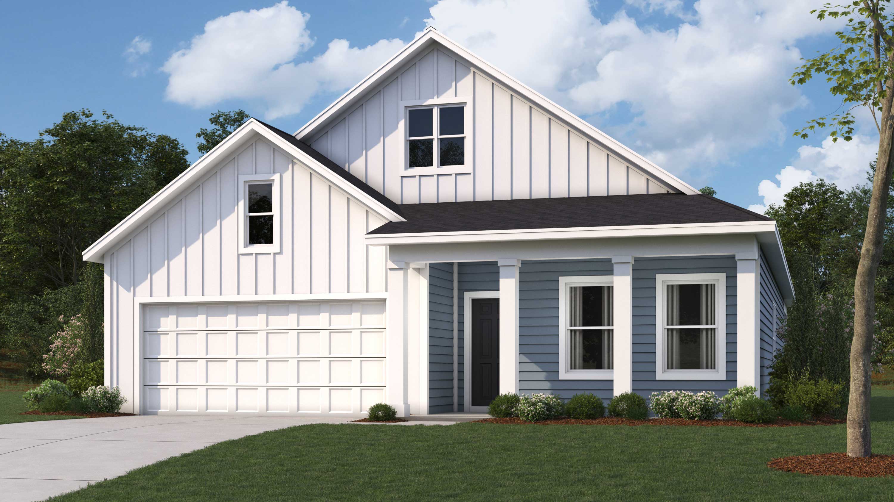 rendering of two story home