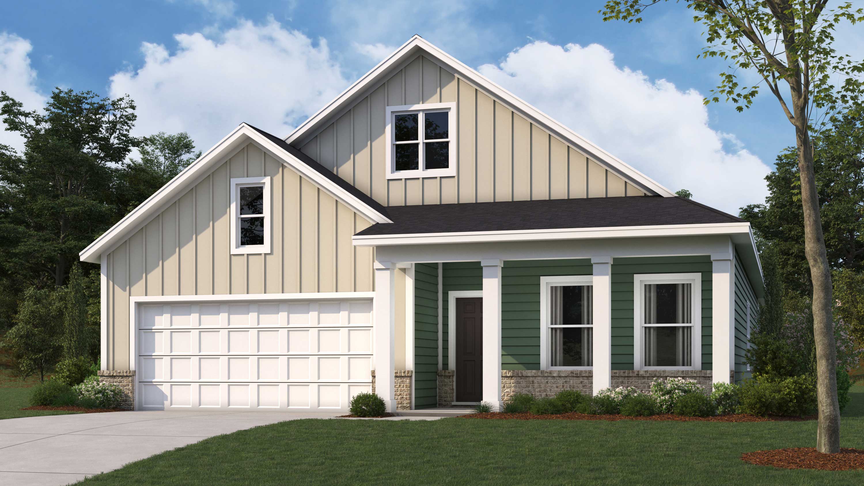 rendering of two story home