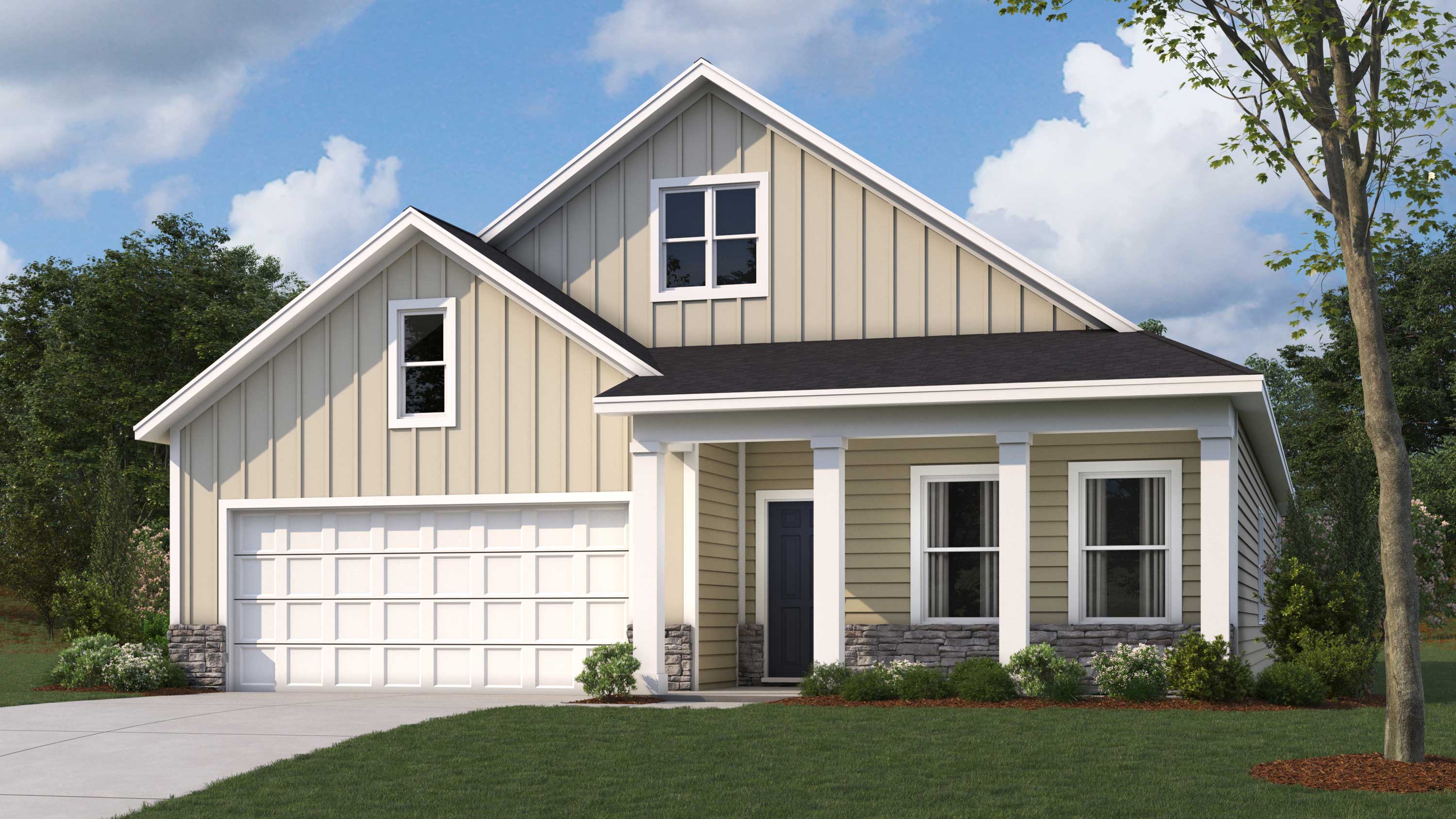 rendering of two story home