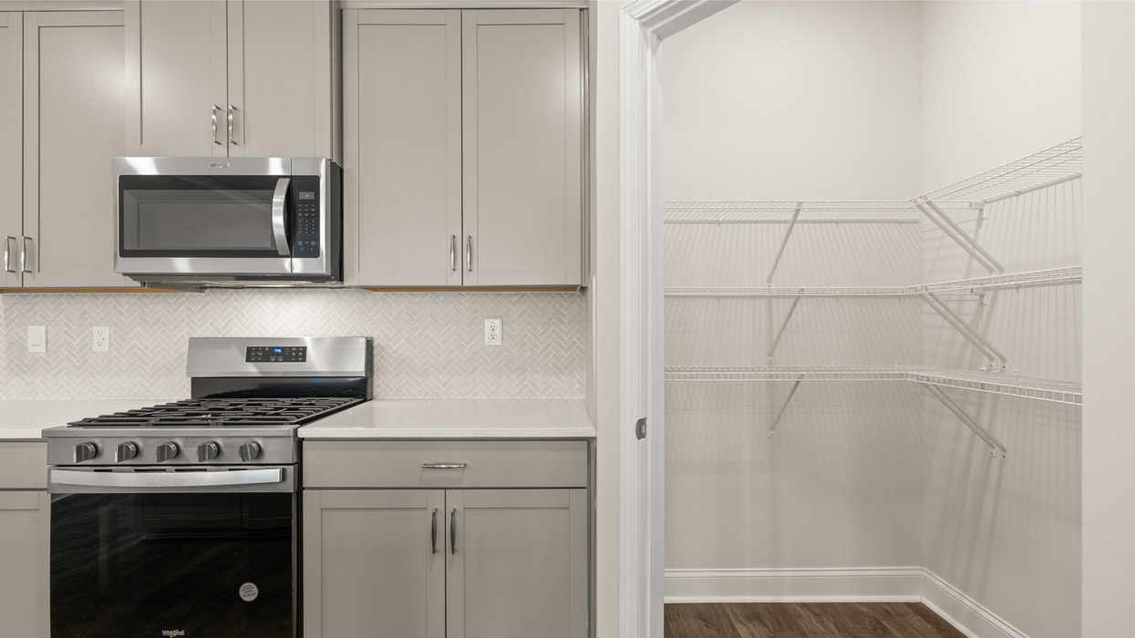 kitchen with pantry