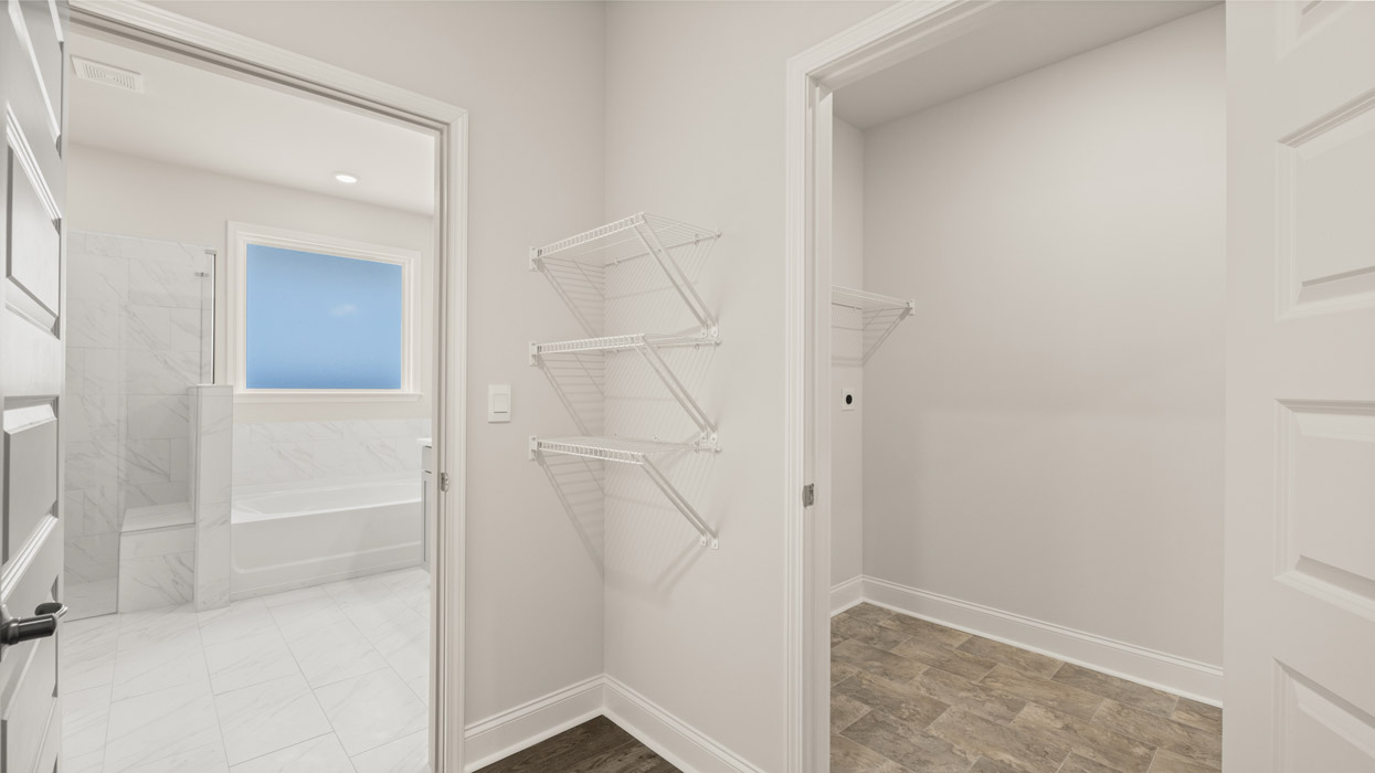 bathroom and walk in closet
