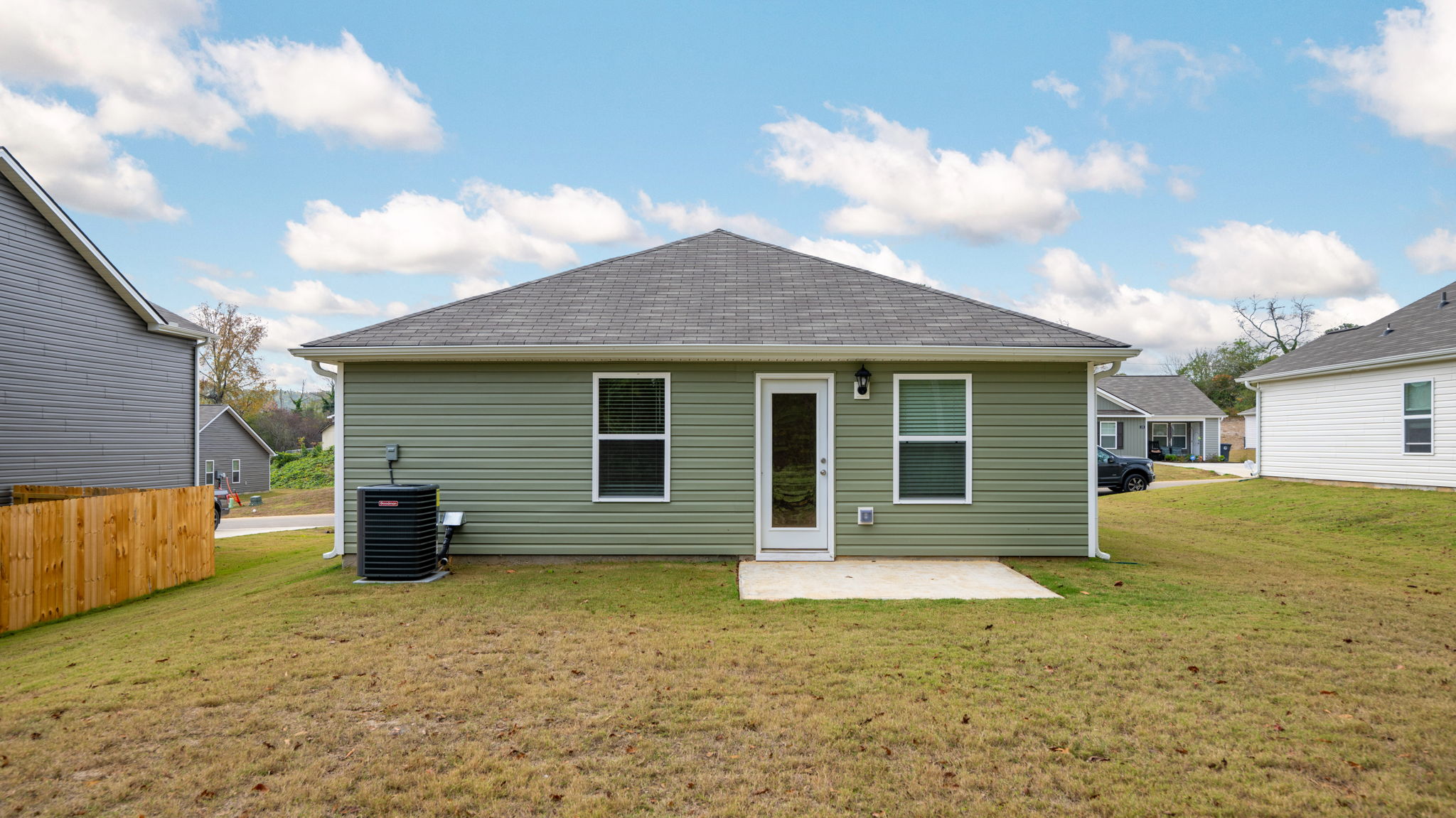 back of home exterior with concrete patio