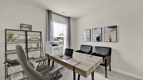 Office space with a large window