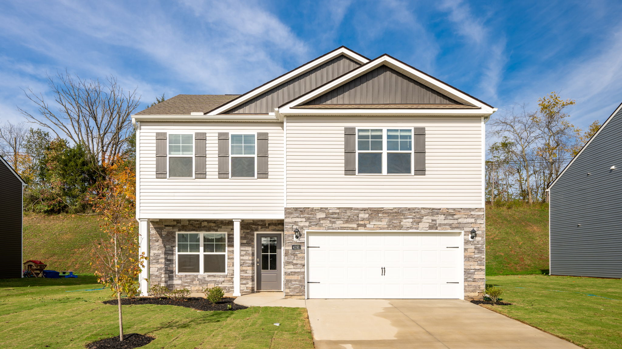 photo of a two story home