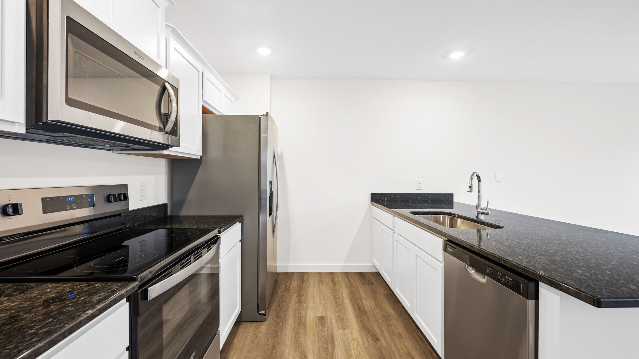 kitchen with island and appliances