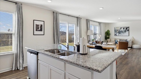 Kitchen with island