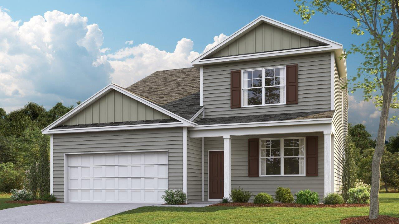 rendering of two story home