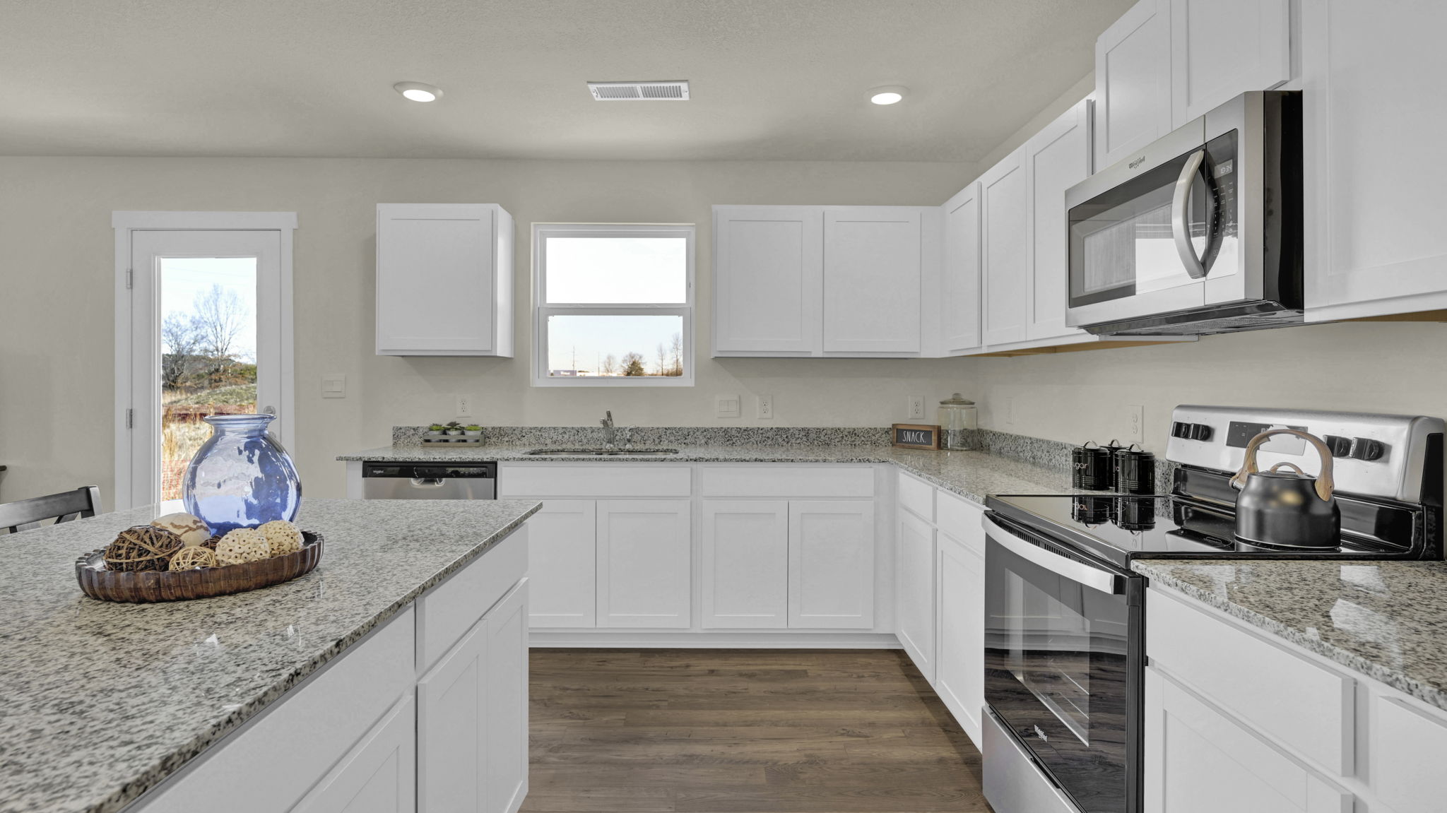 kitchen with spacious counterspace and cabinets