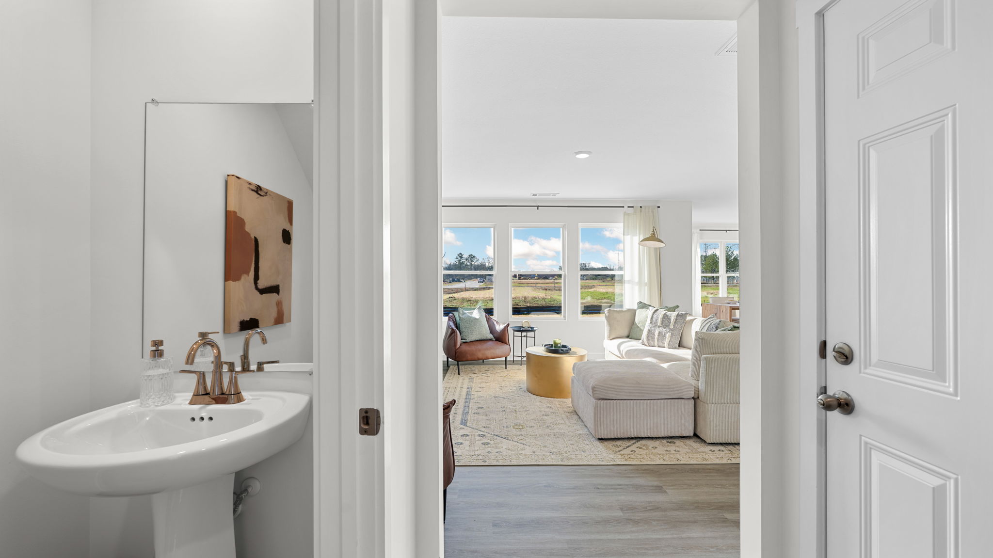 downstairs half bath