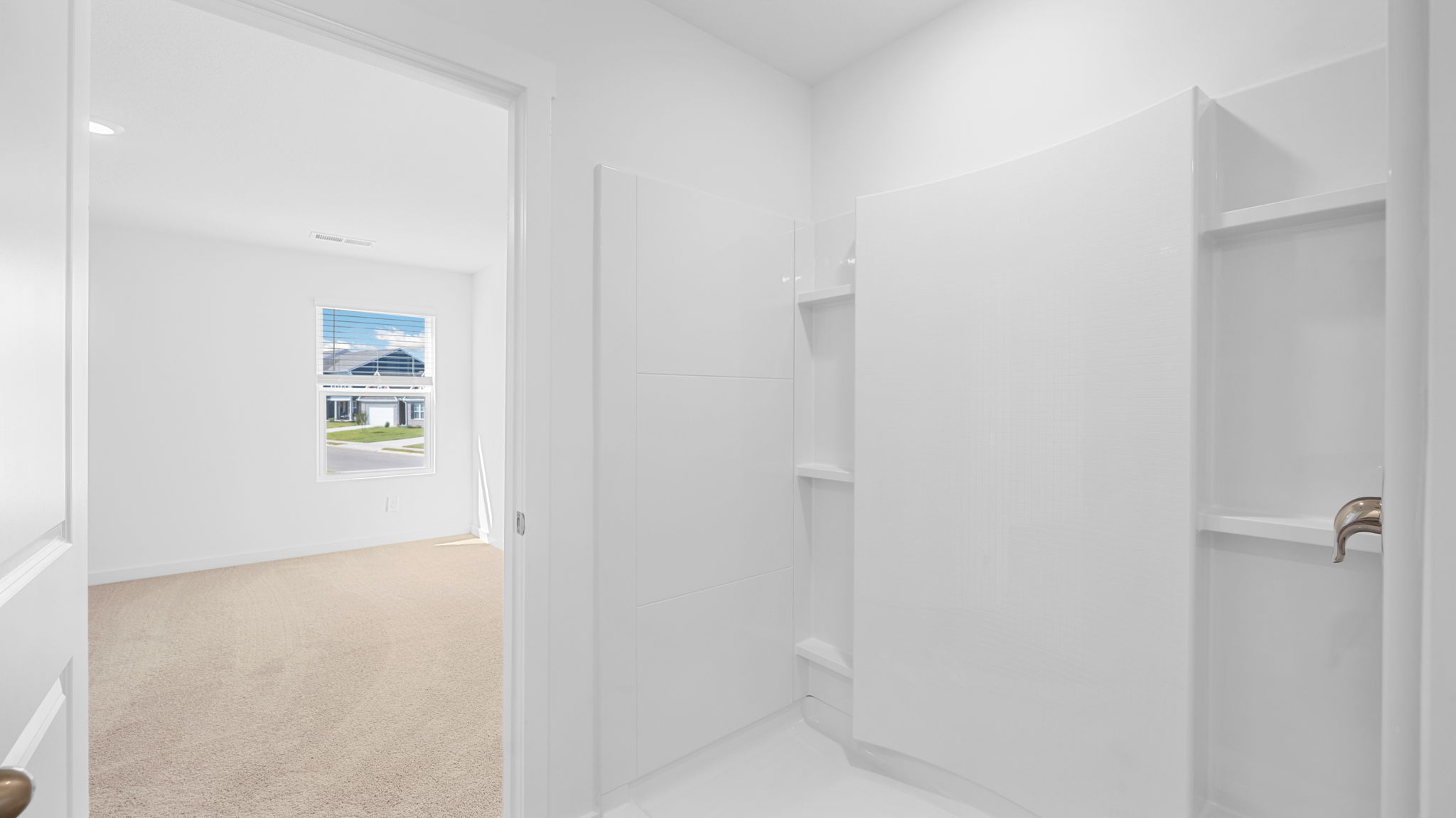 primary bedroom walk-in shower