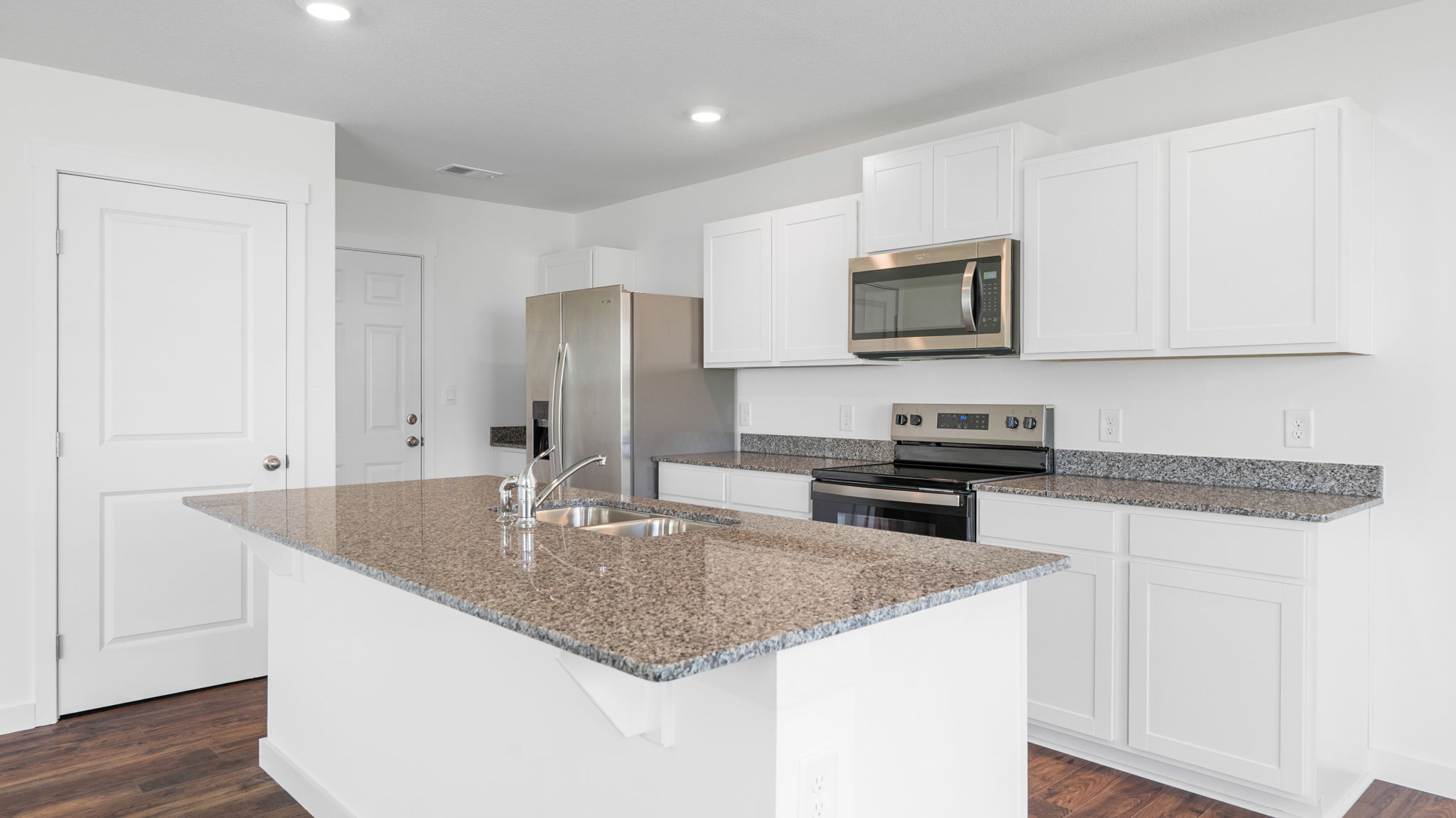 kitchen with island and appliances
