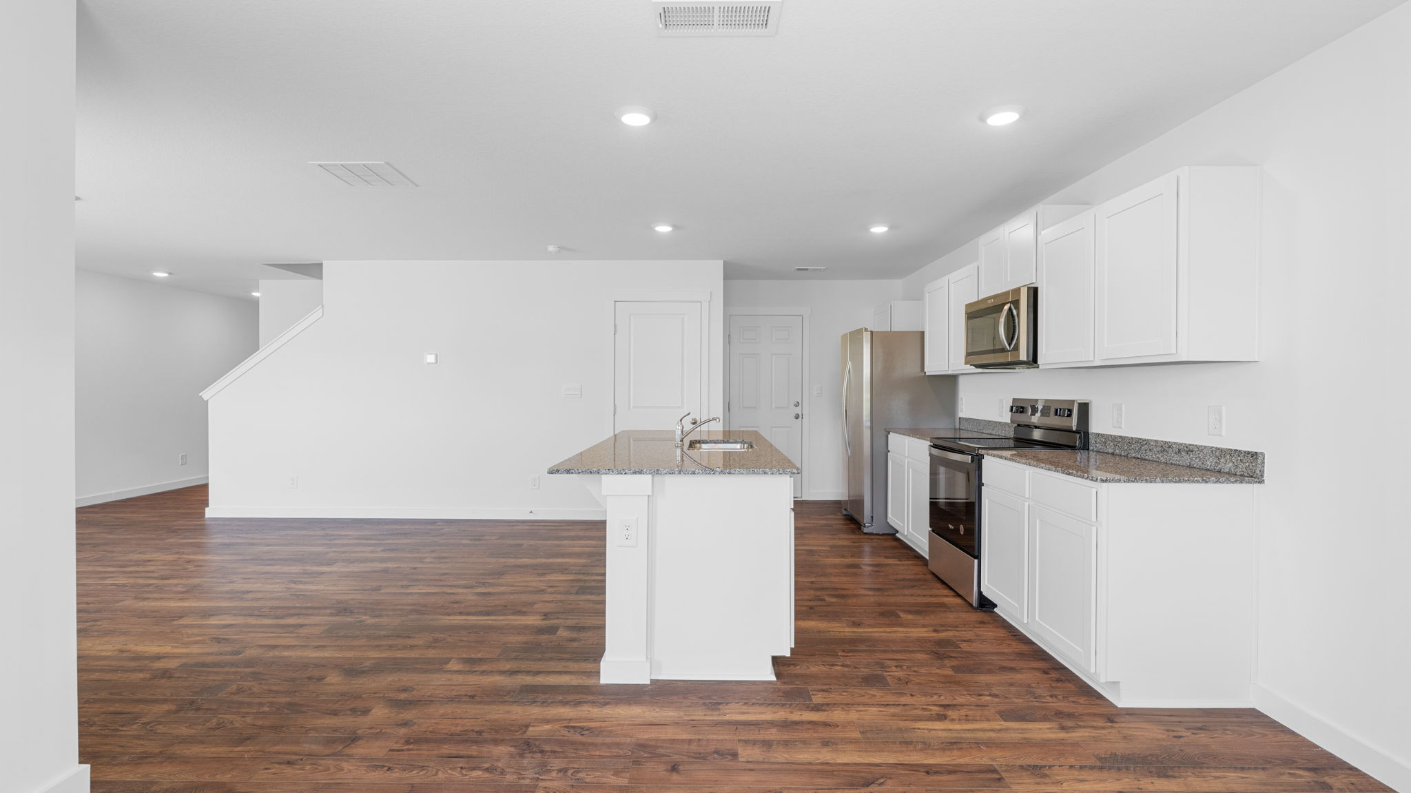 kitchen with island and appliances
