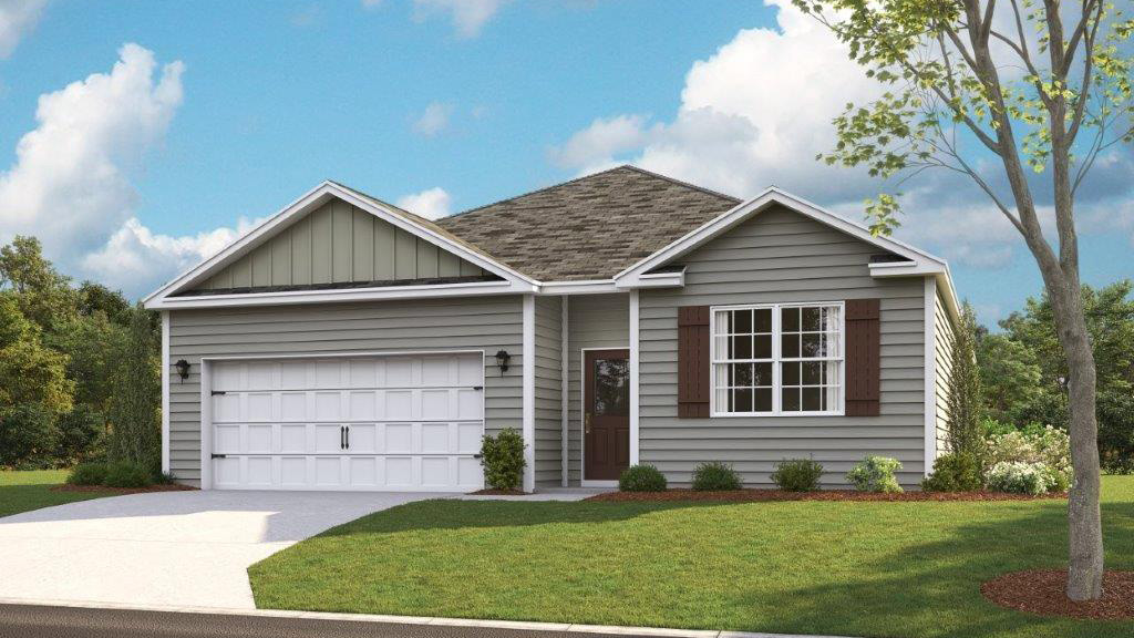 One story home with vinyl