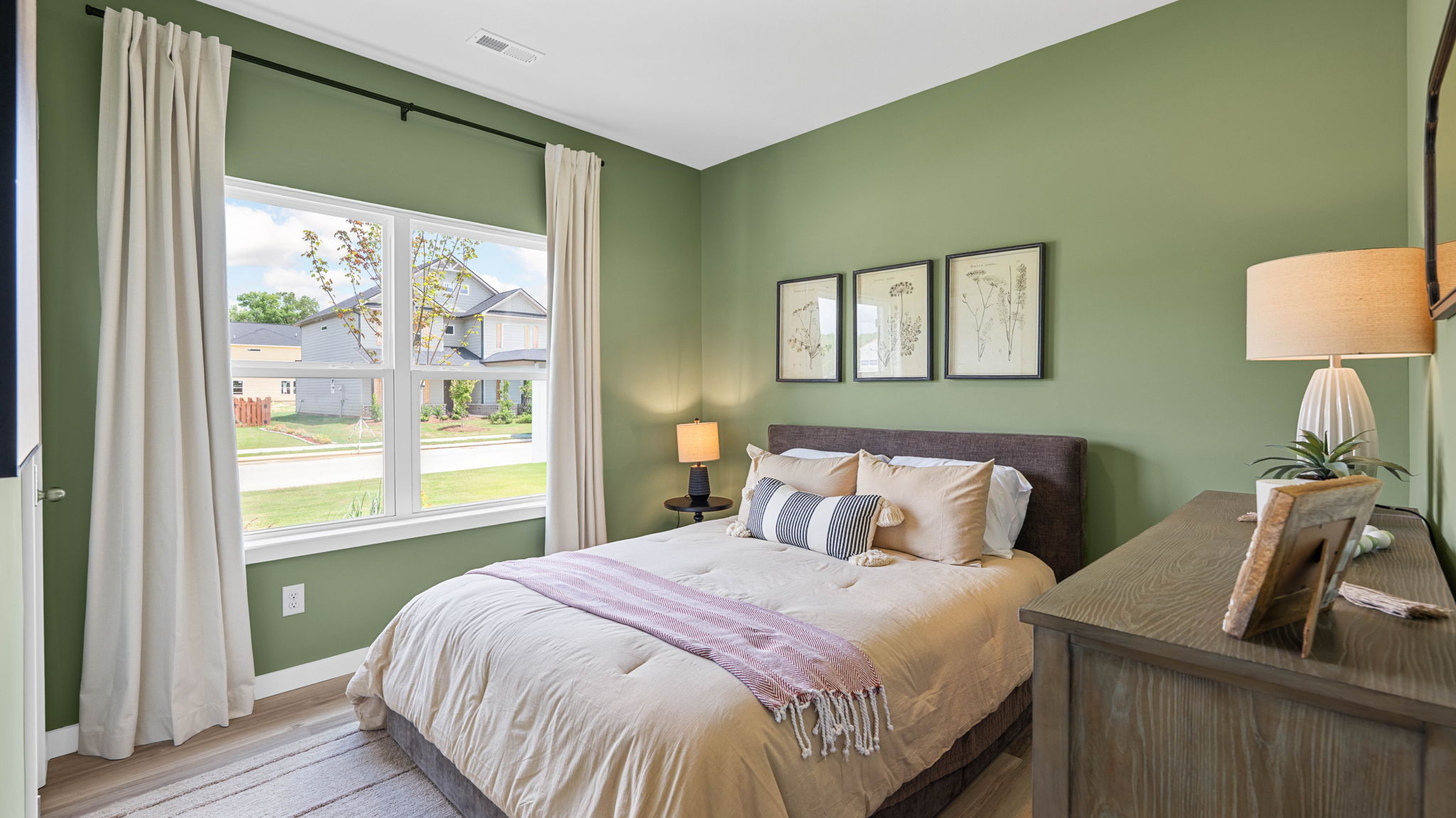Front guest room with large double window