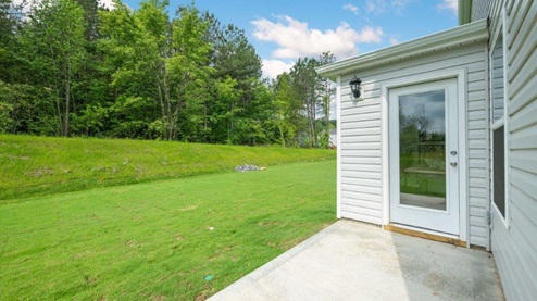 Back patio of home