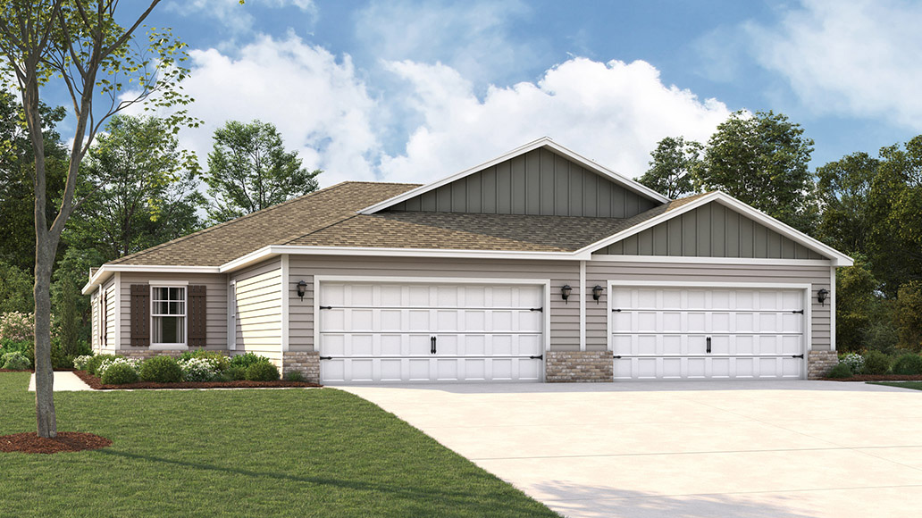 rendering of single story home