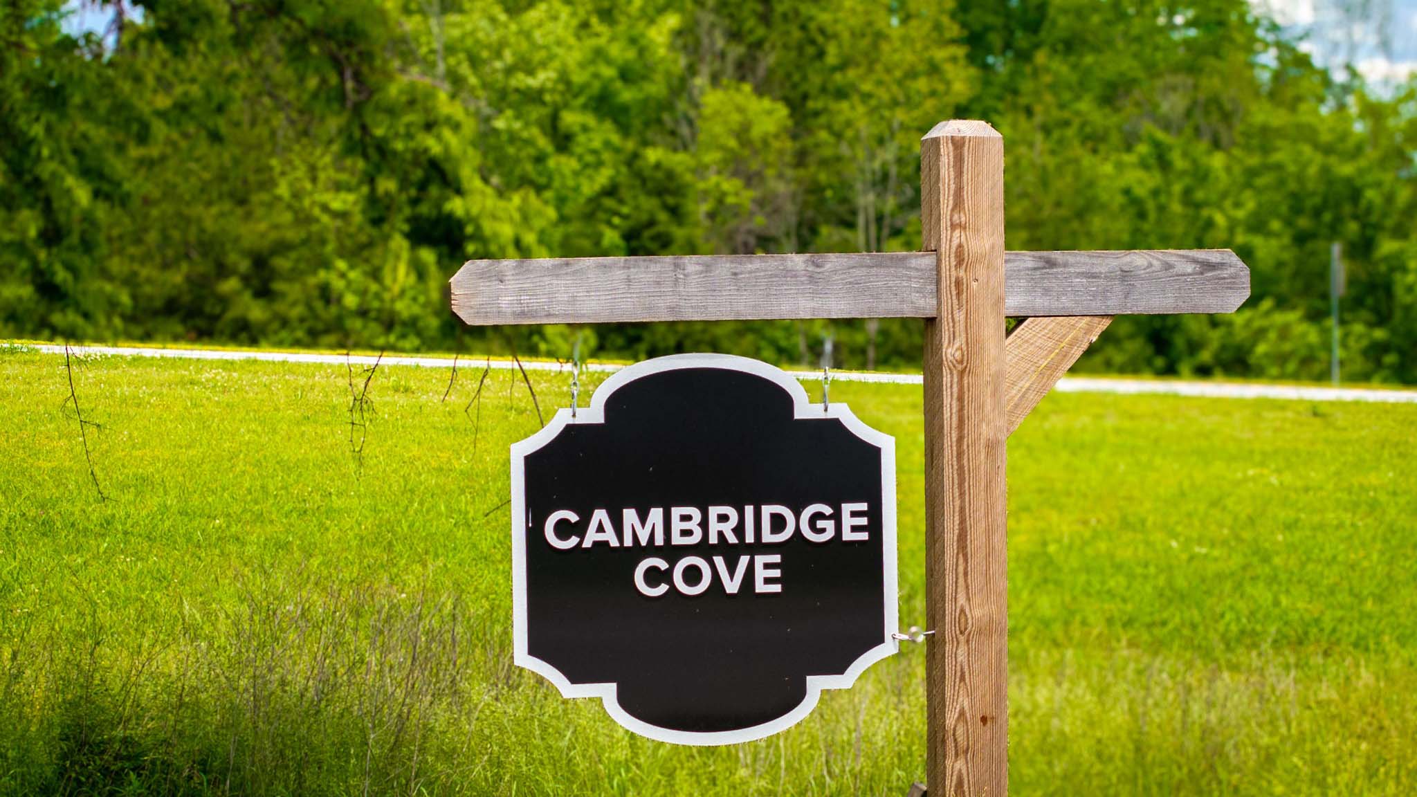 cambridge cove community sign
