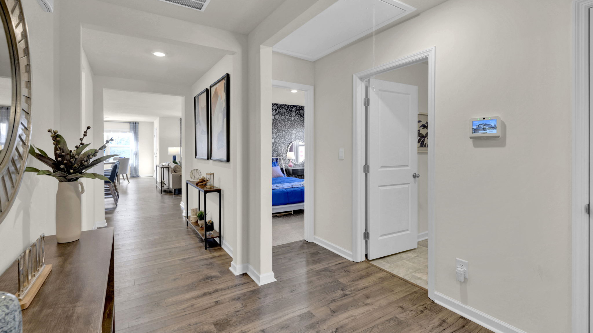 hallway with lvp flooring