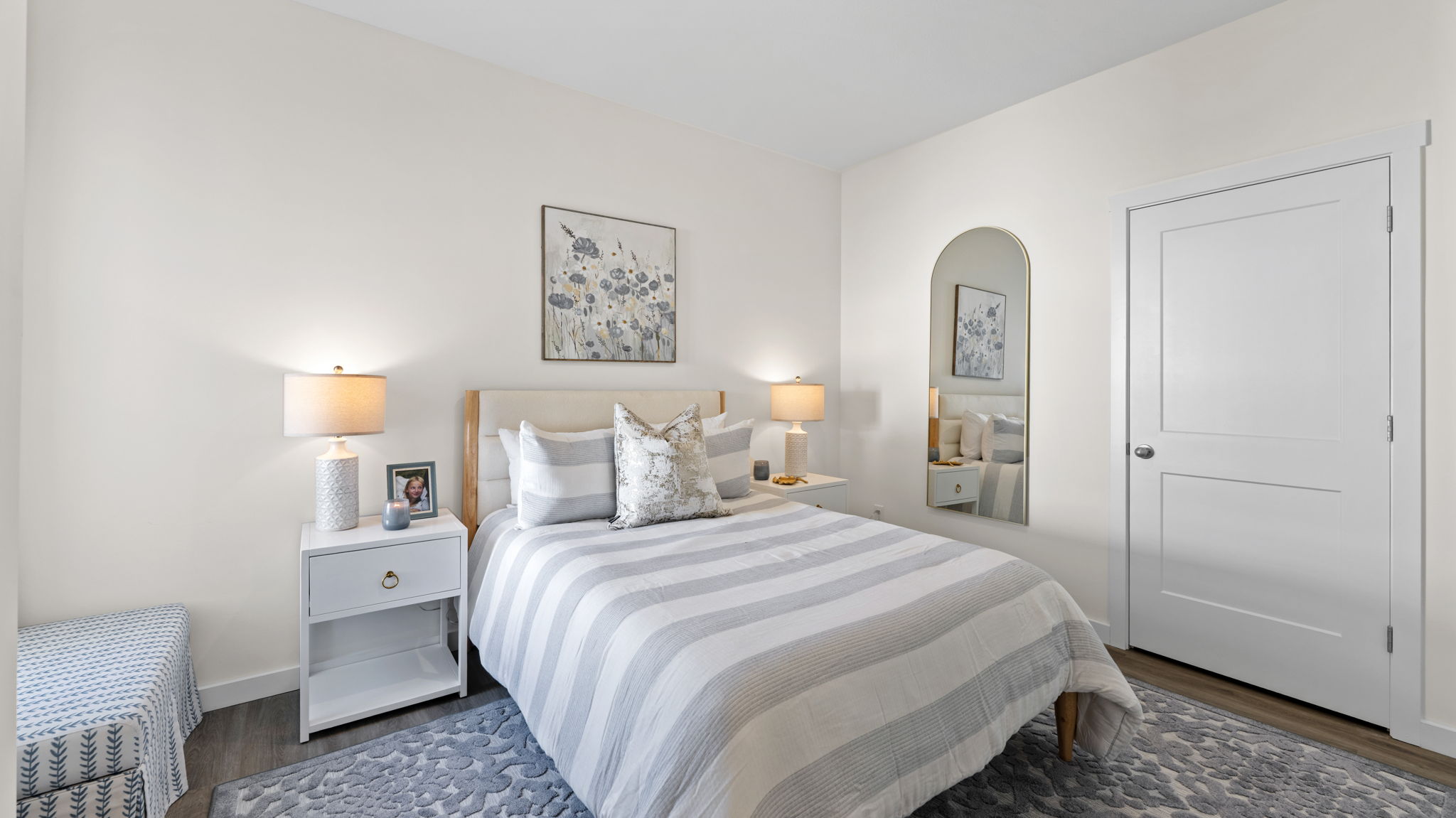 bedroom with walk-in closet