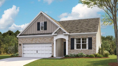 rendering of one story home