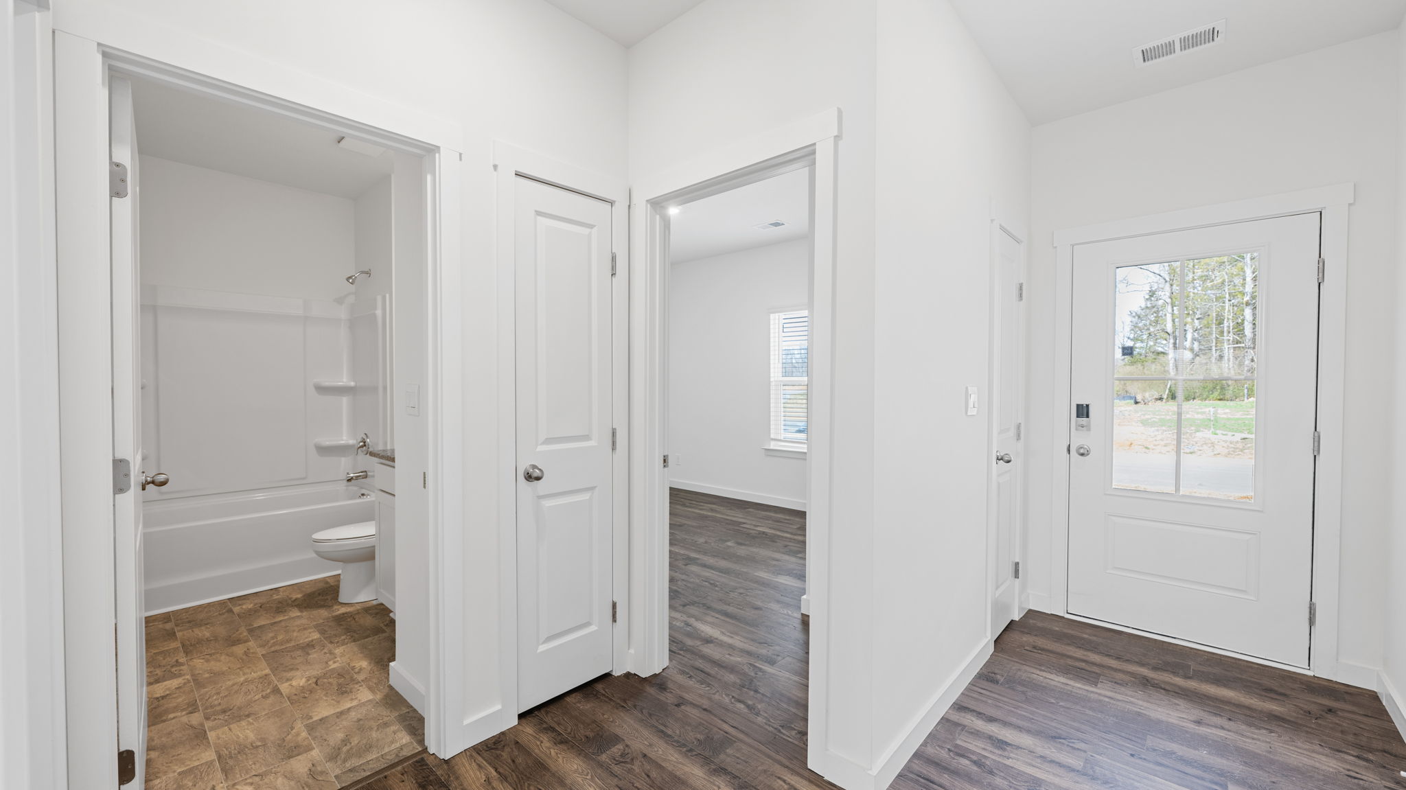 exterior door leading to room and bathroom