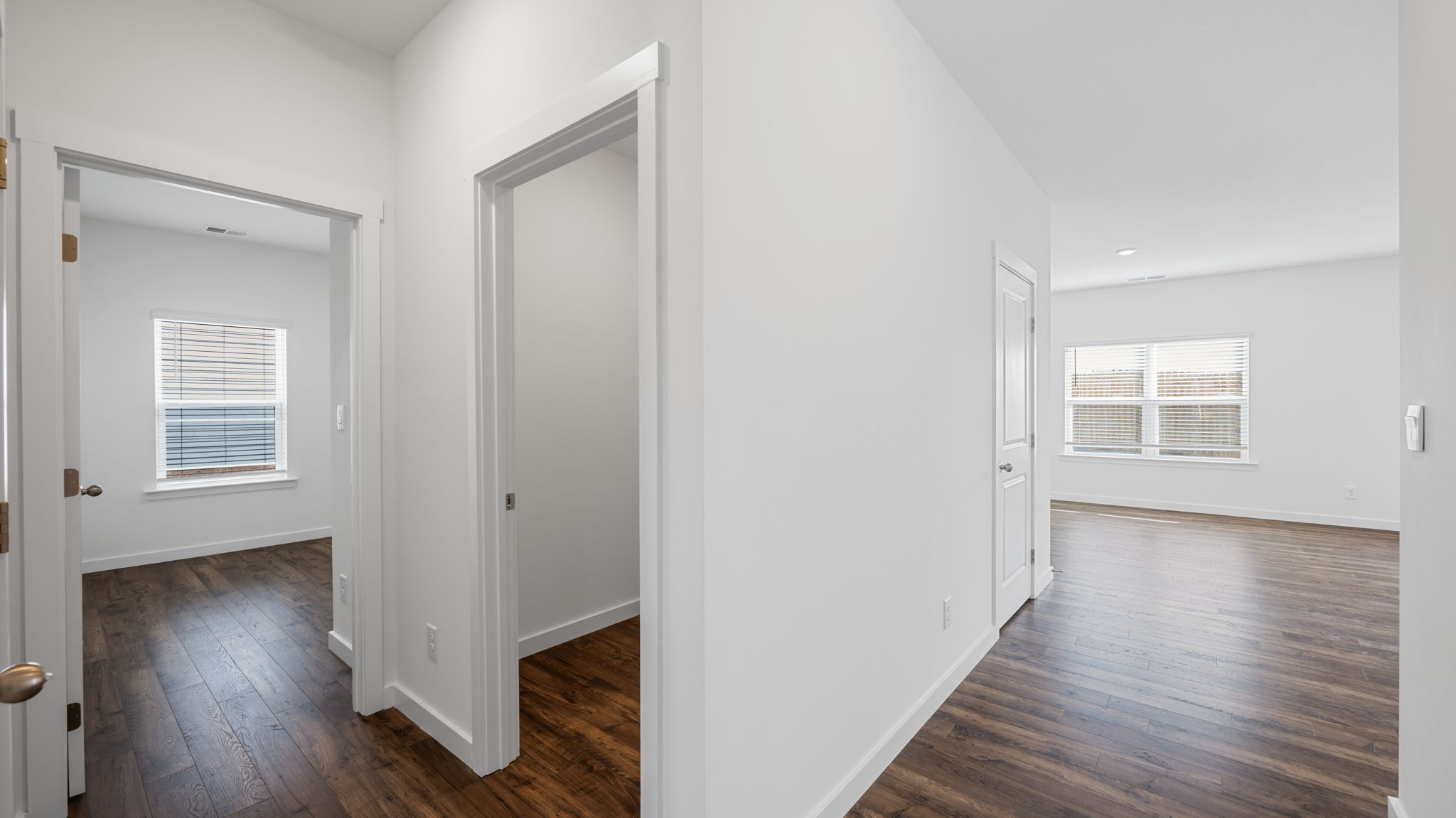 hallway leading into living area