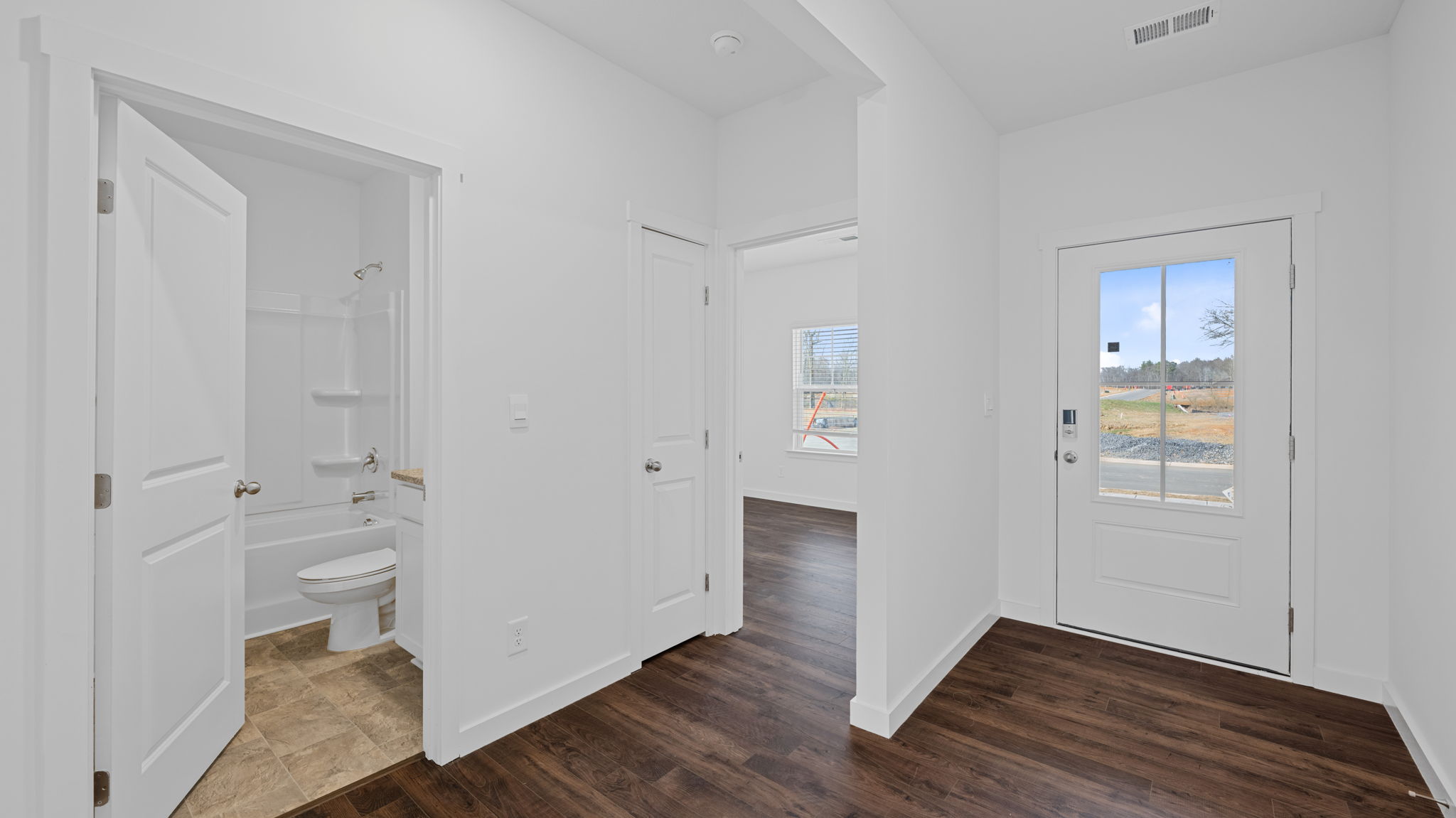 hallway with solid lvp flooring