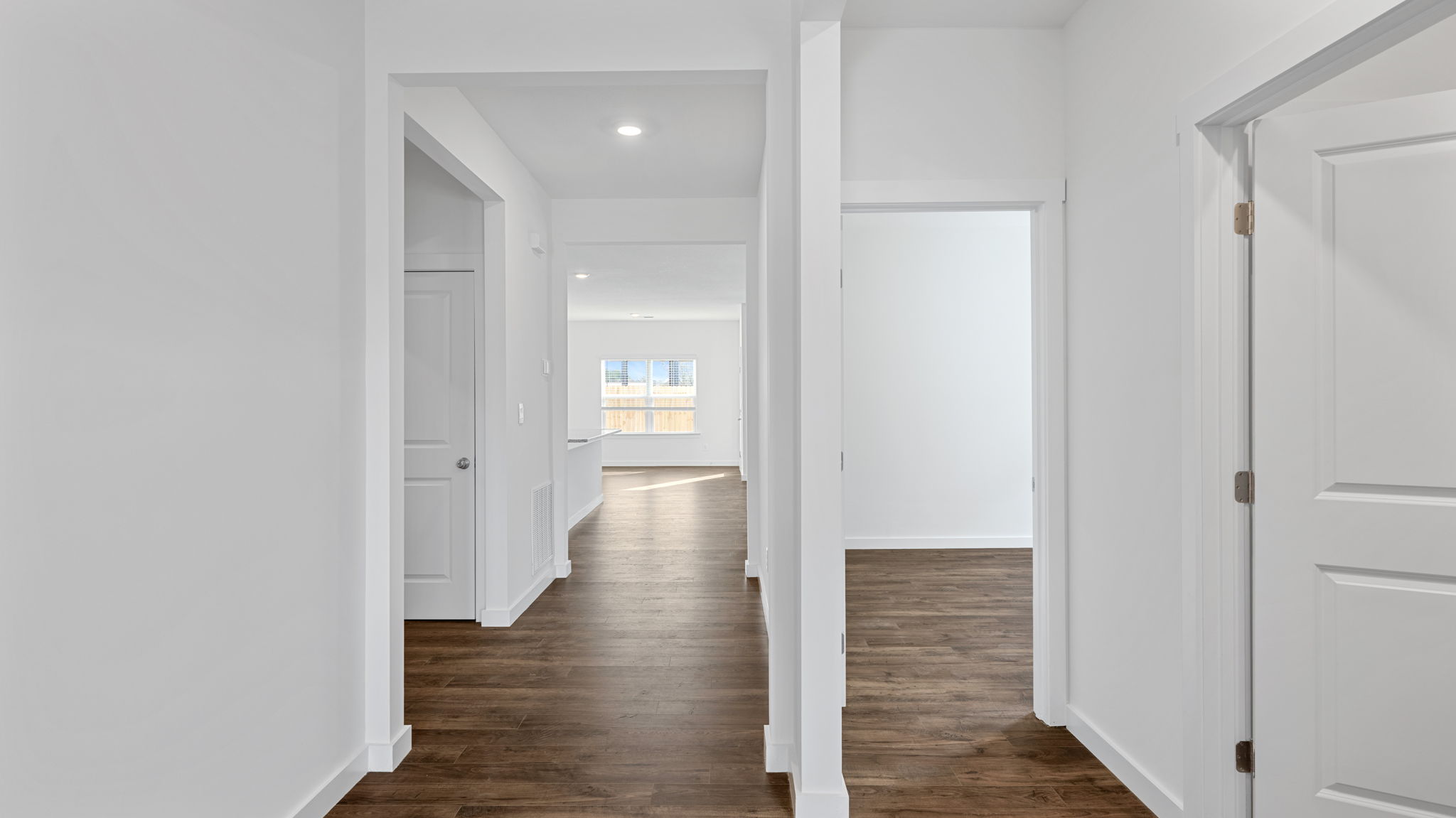 hallway with solid lvp flooring