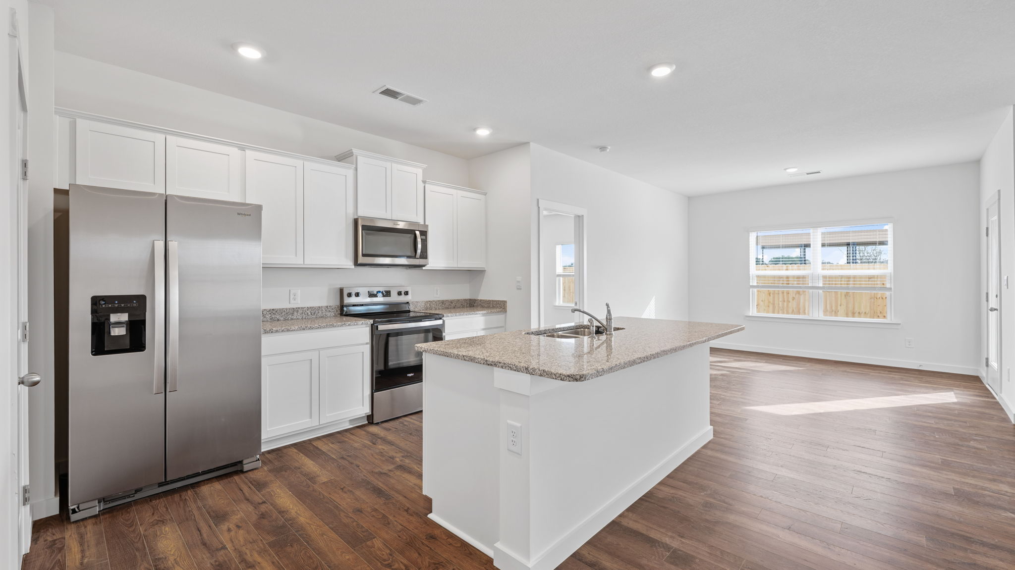 kitchen with island and appliances