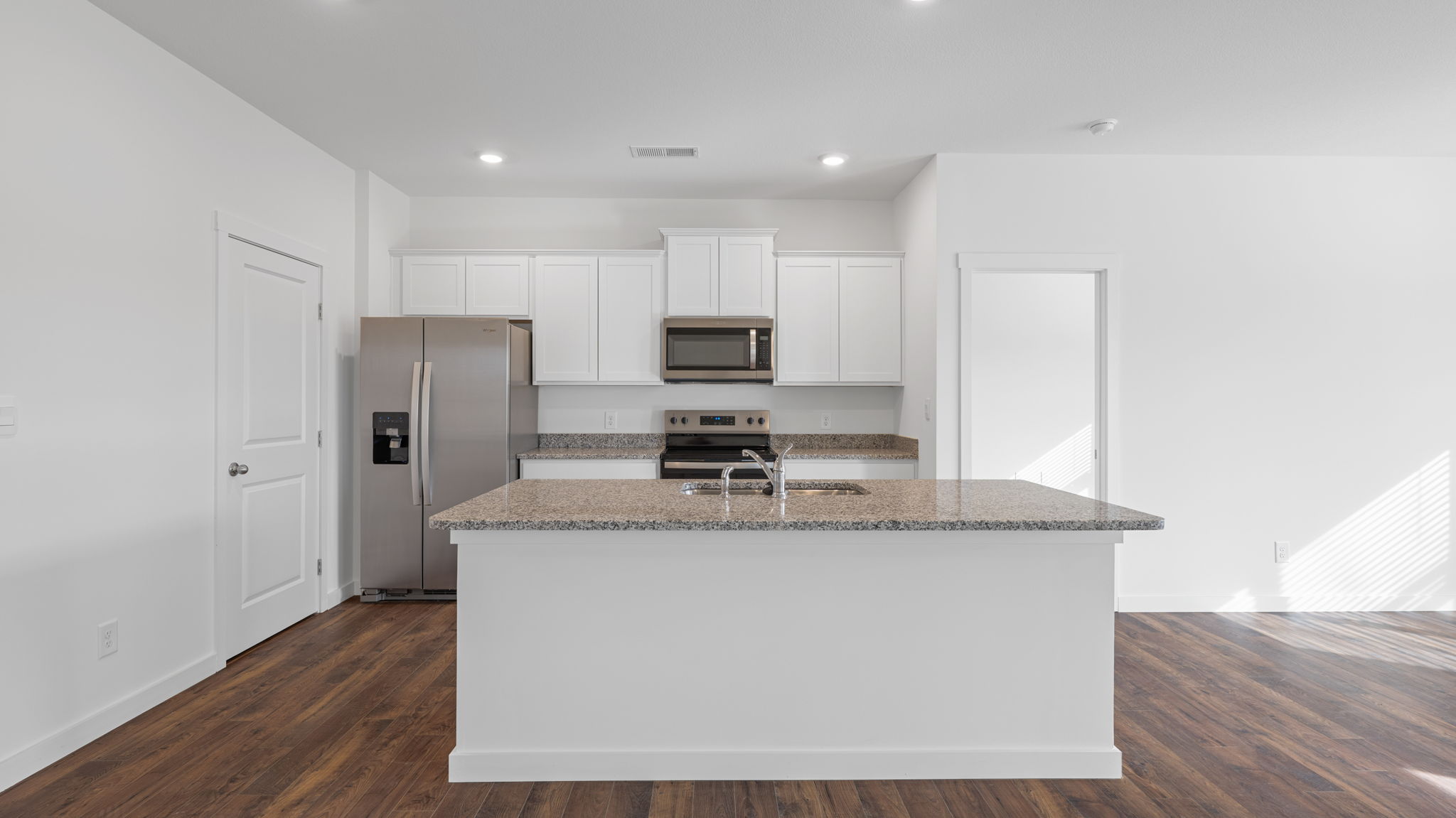 kitchen with island and appliances