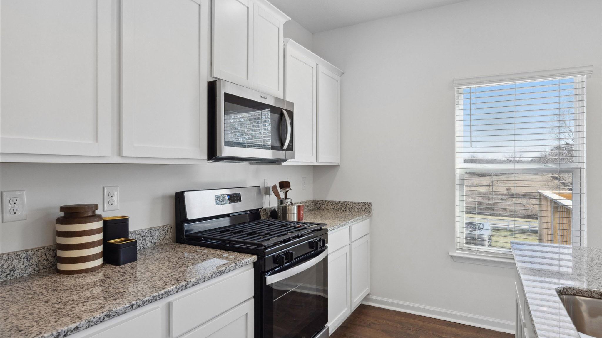Kitchen with stainless steel appliances