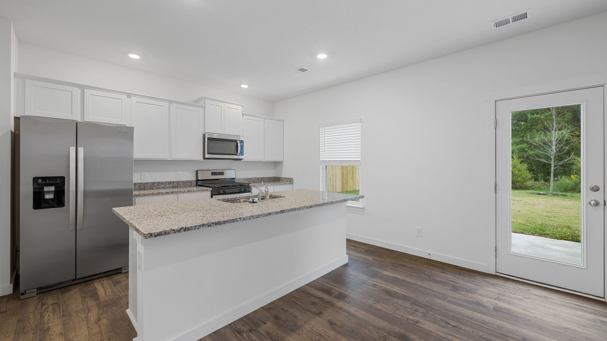 kitchen with island and appliances