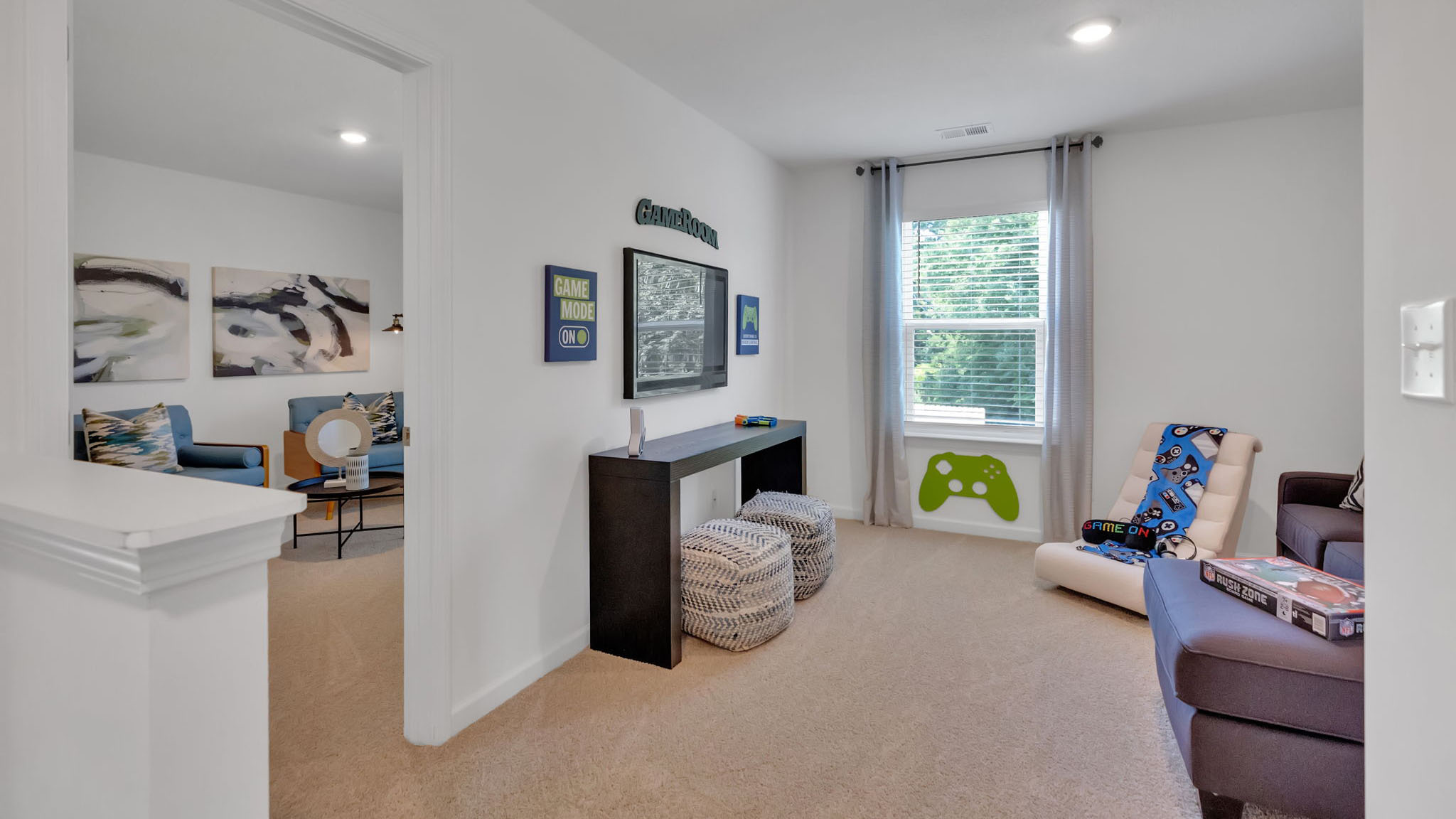 Entertainment space on second floorfloor