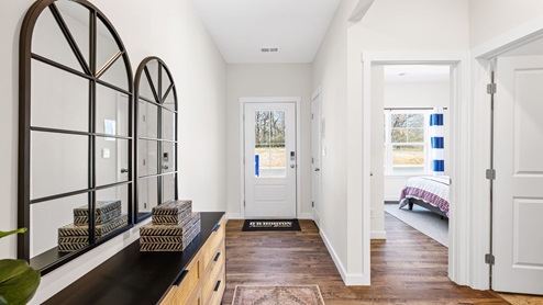 Entryway of home with LVP floor