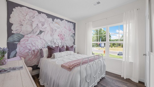 Front guest bedroom with double window