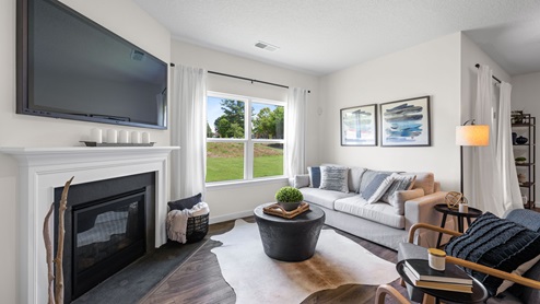 Living area off kitchen