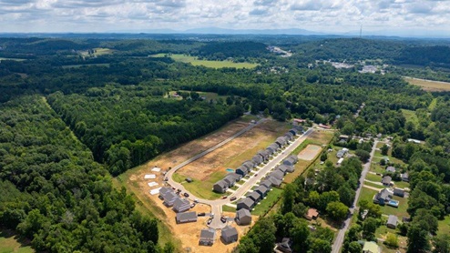 Aerial view of Hillcrest Landing