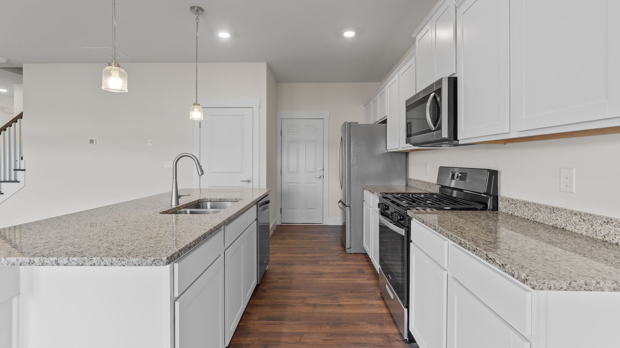 Kitchen with granite counter top